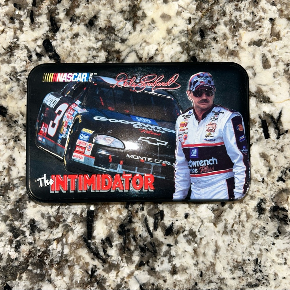 Nascar Black and Red 'The Intimidator' collectors tin